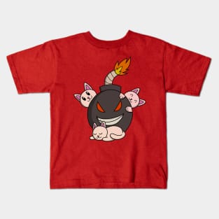 Evil Cat Bomb Kids T-Shirt